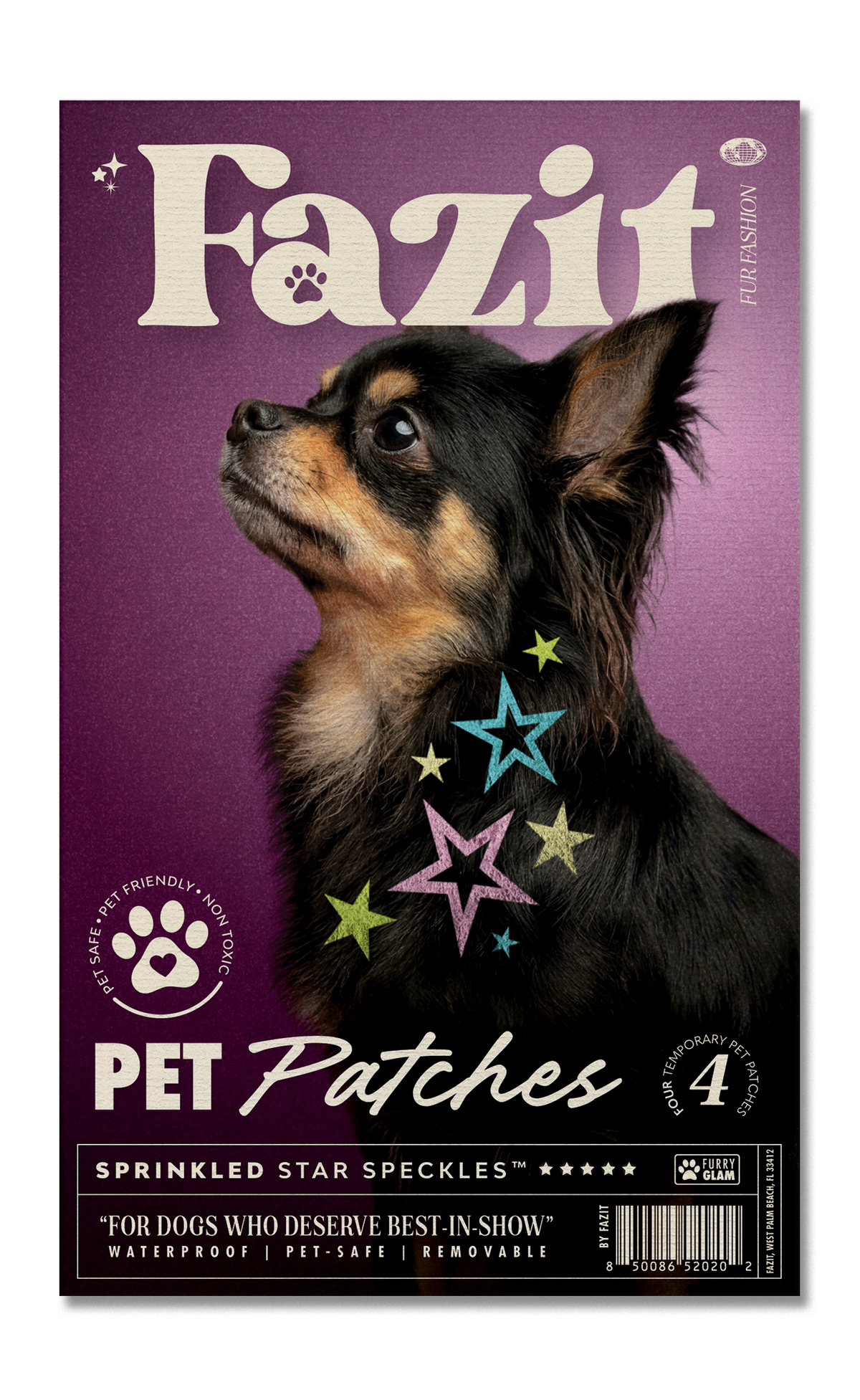 FAZIT Sprinkled Star Speckles Pet Patches for Dogs