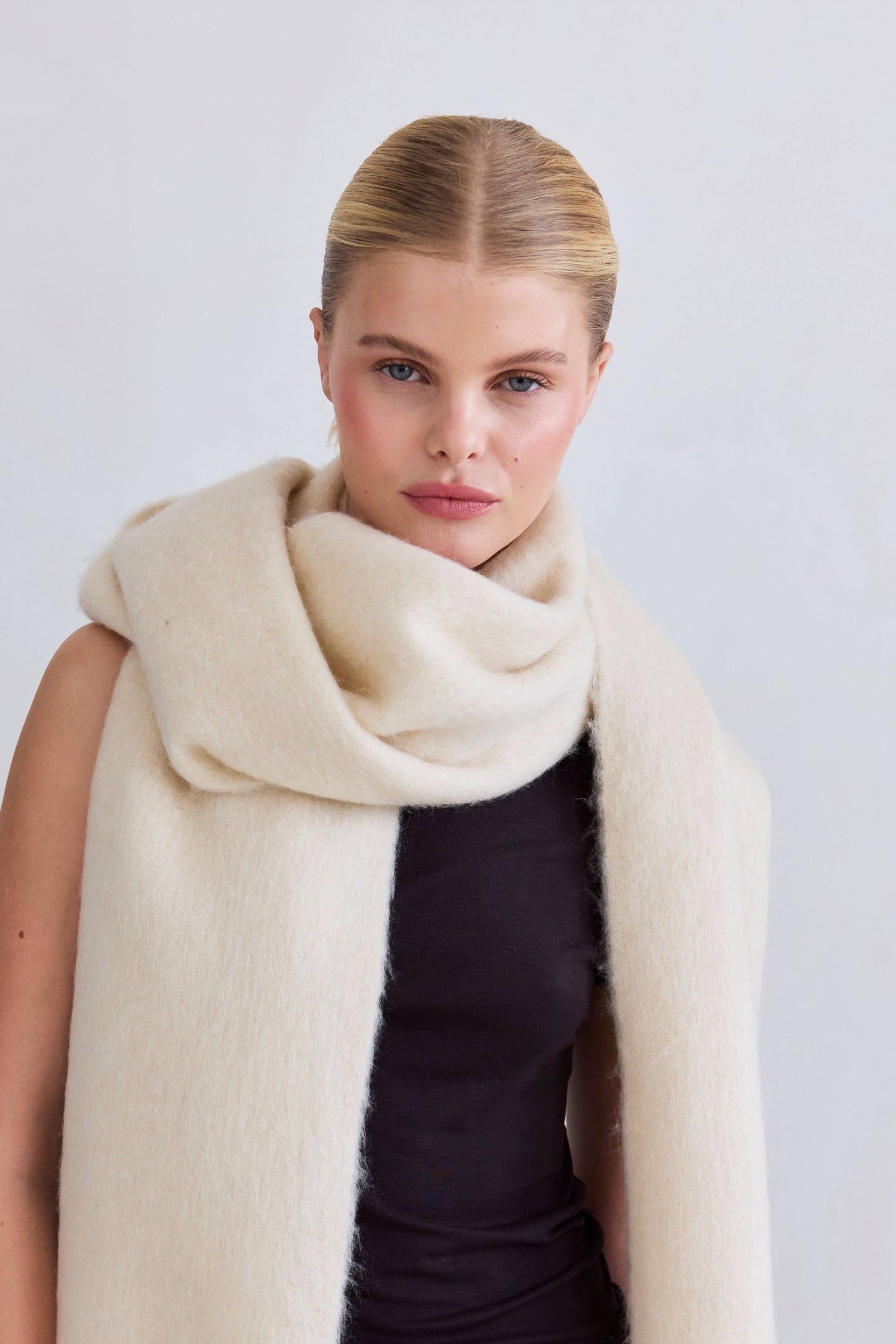 ARCTIC FOX The Reykjavik Scarf - 100% Recycled - Pebble Beige - FW25