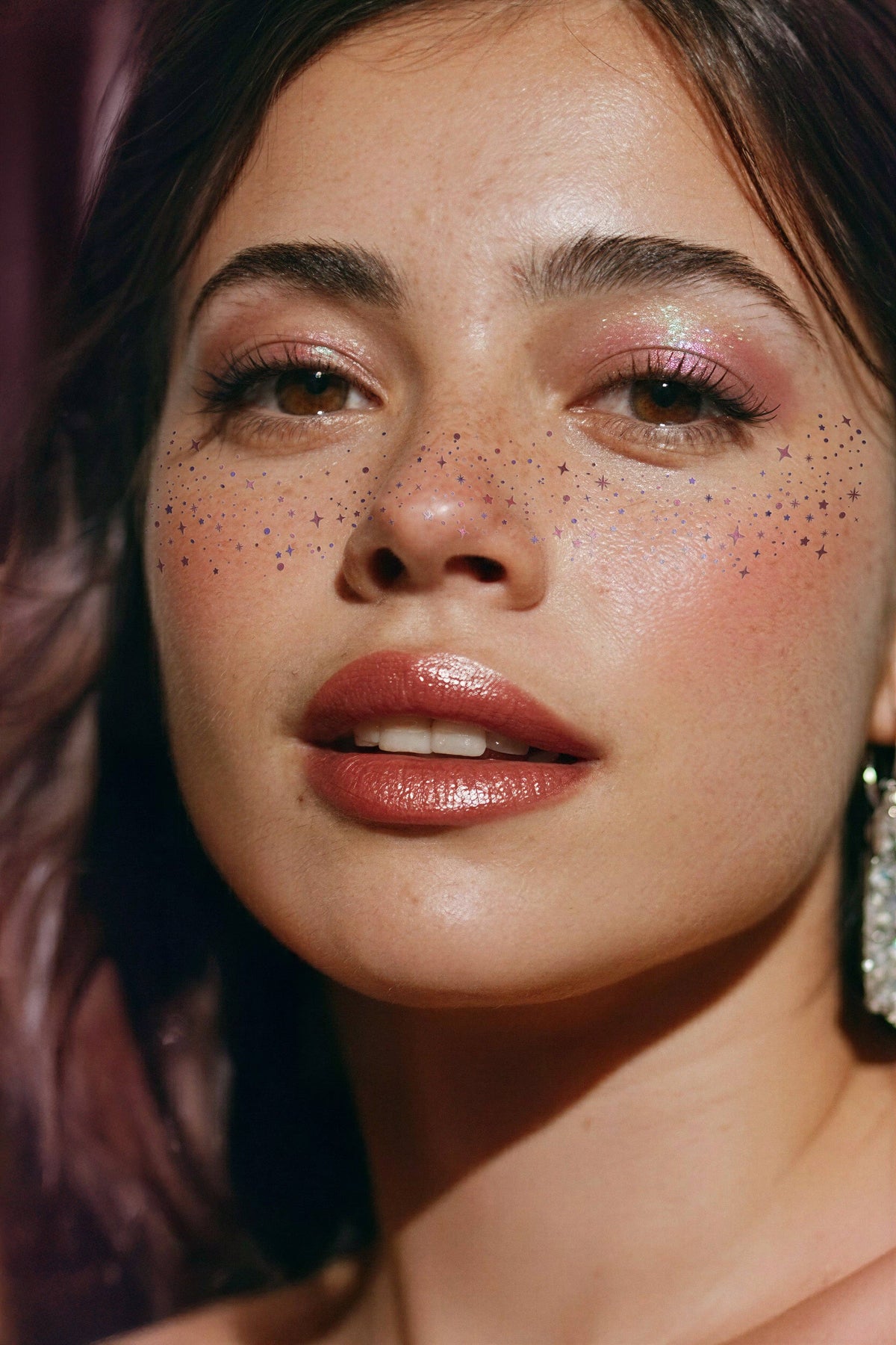 FAZIT Pink "Good" Witch Glitter Halloween Makeup Tattoo