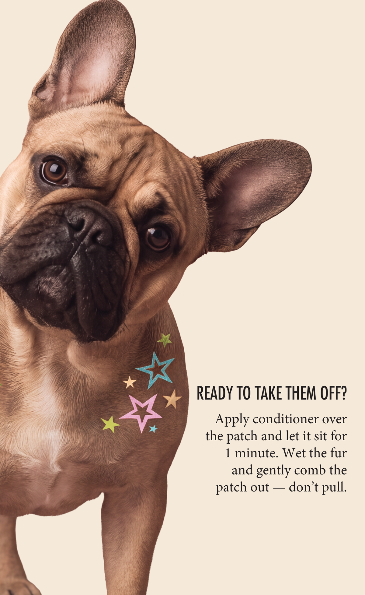 FAZIT Sprinkled Star Speckles Pet Patches for Dogs
