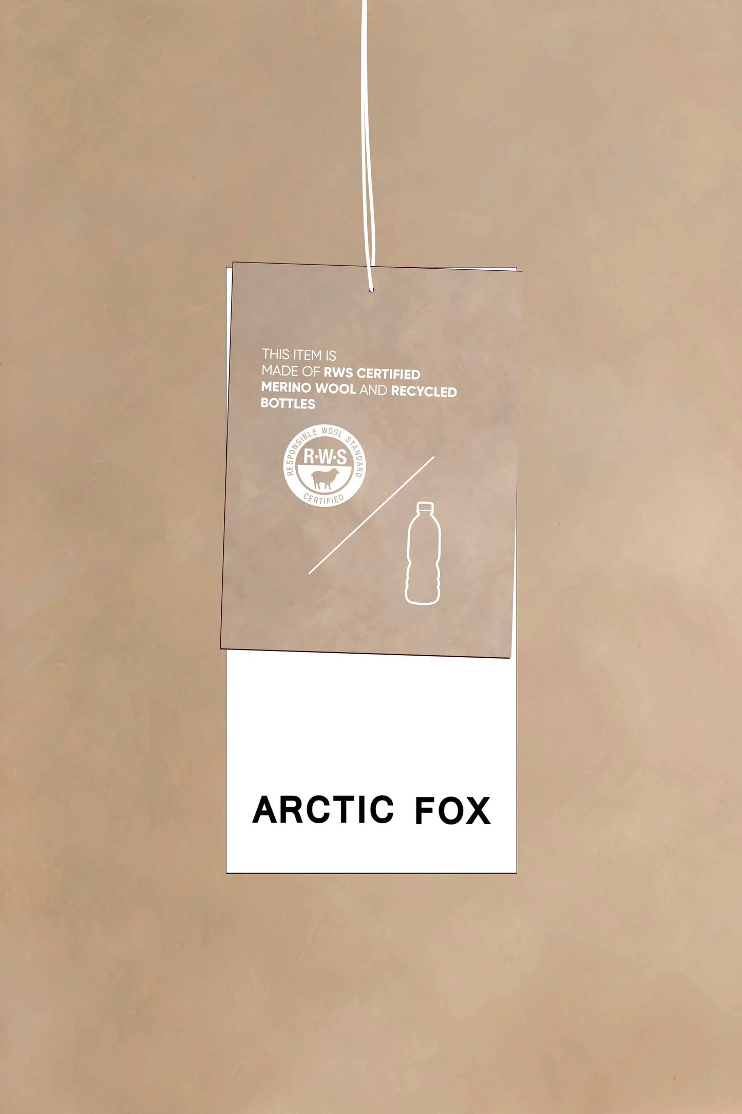 ARCTIC FOX The Reykjavik Scarf with RWS Wool - Grey - FW25