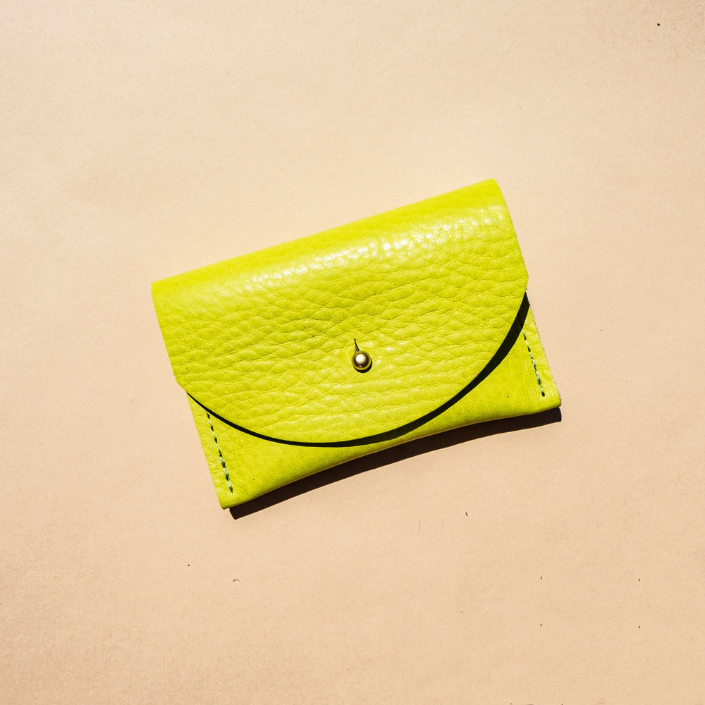 PRIMECUT Cardholder - Chartreuse Leather