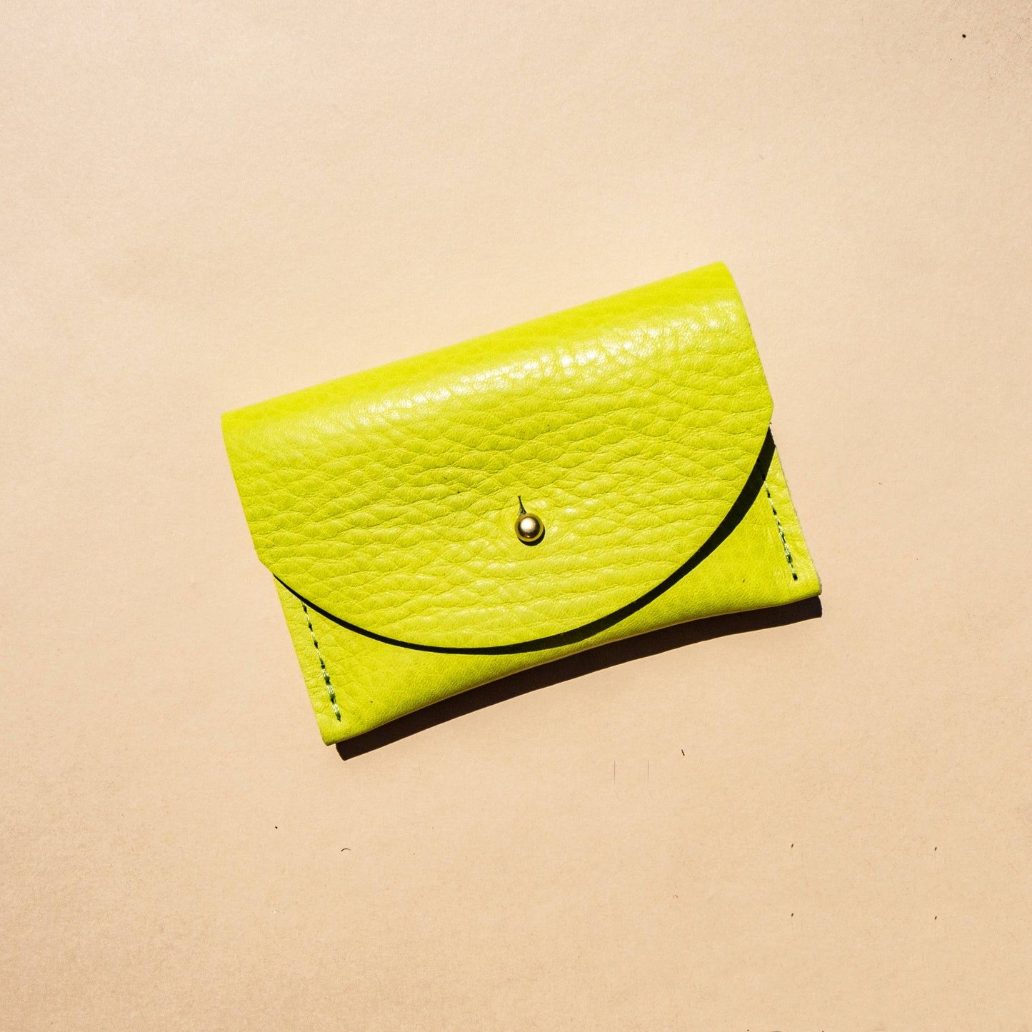 PRIMECUT Cardholder - Chartreuse Leather