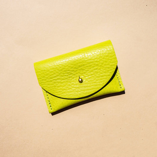 PRIMECUT Cardholder - Chartreuse Leather