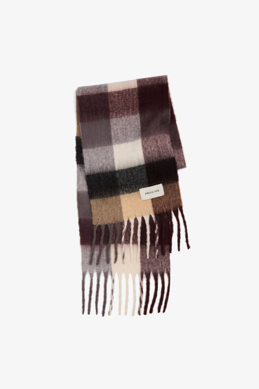 ARCTIC FOX The Reykjavik Scarf - 100% Recycled - Purple/Brown - FW25