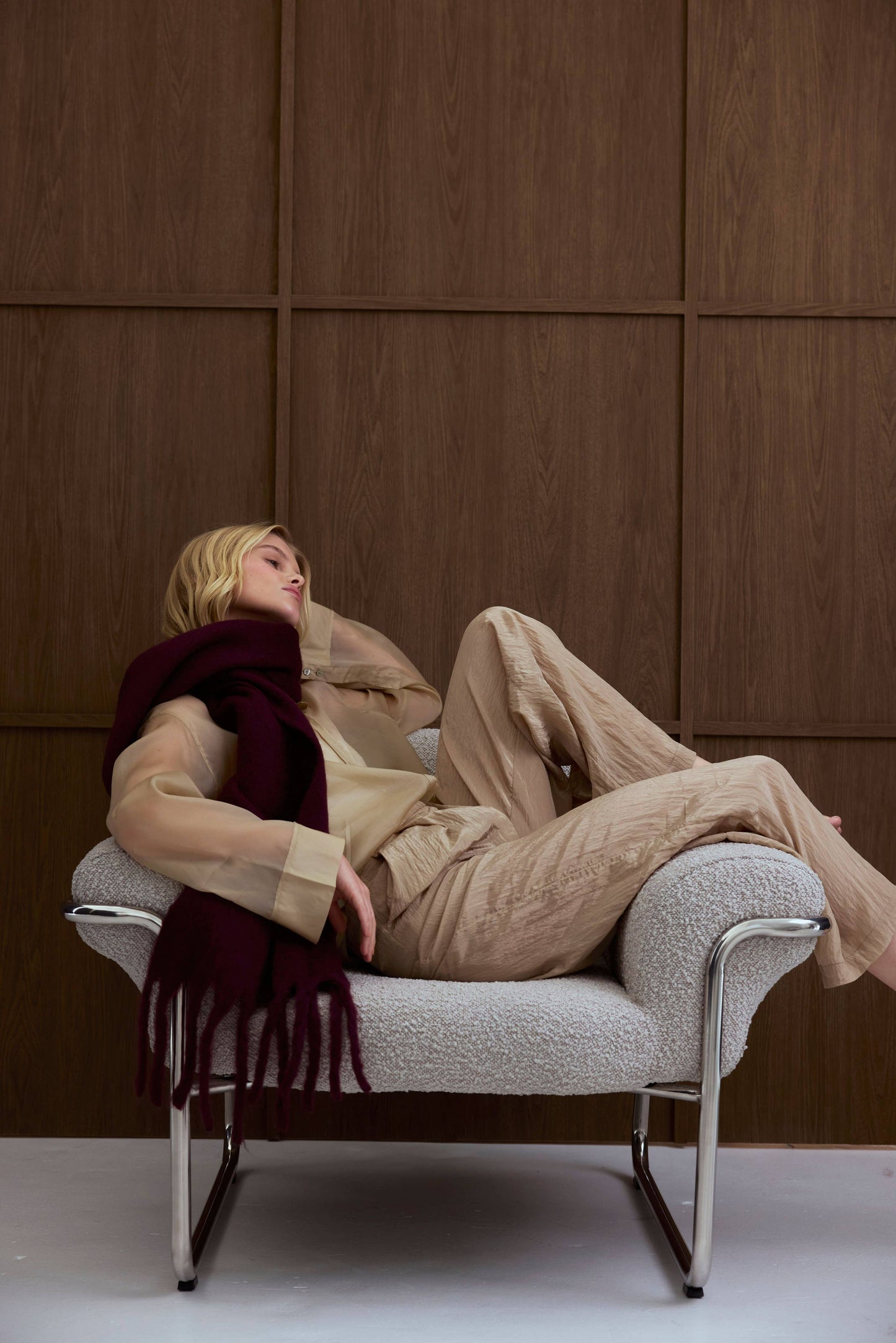 ARCTIC FOX The Stockholm Scarf - 100% Recycled - Cherry Lacquer - FW25