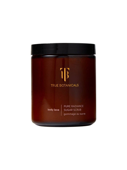 TRUE BOTANICALS Pure Radiance Sugar Exfoliating Body Scrub: Full Size (8 oz | 226 g)