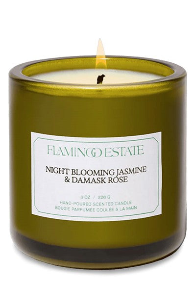 FLAMINGO ESTATE Euphoria Night Blooming Jasmine & Demask Rose Candle 8oz