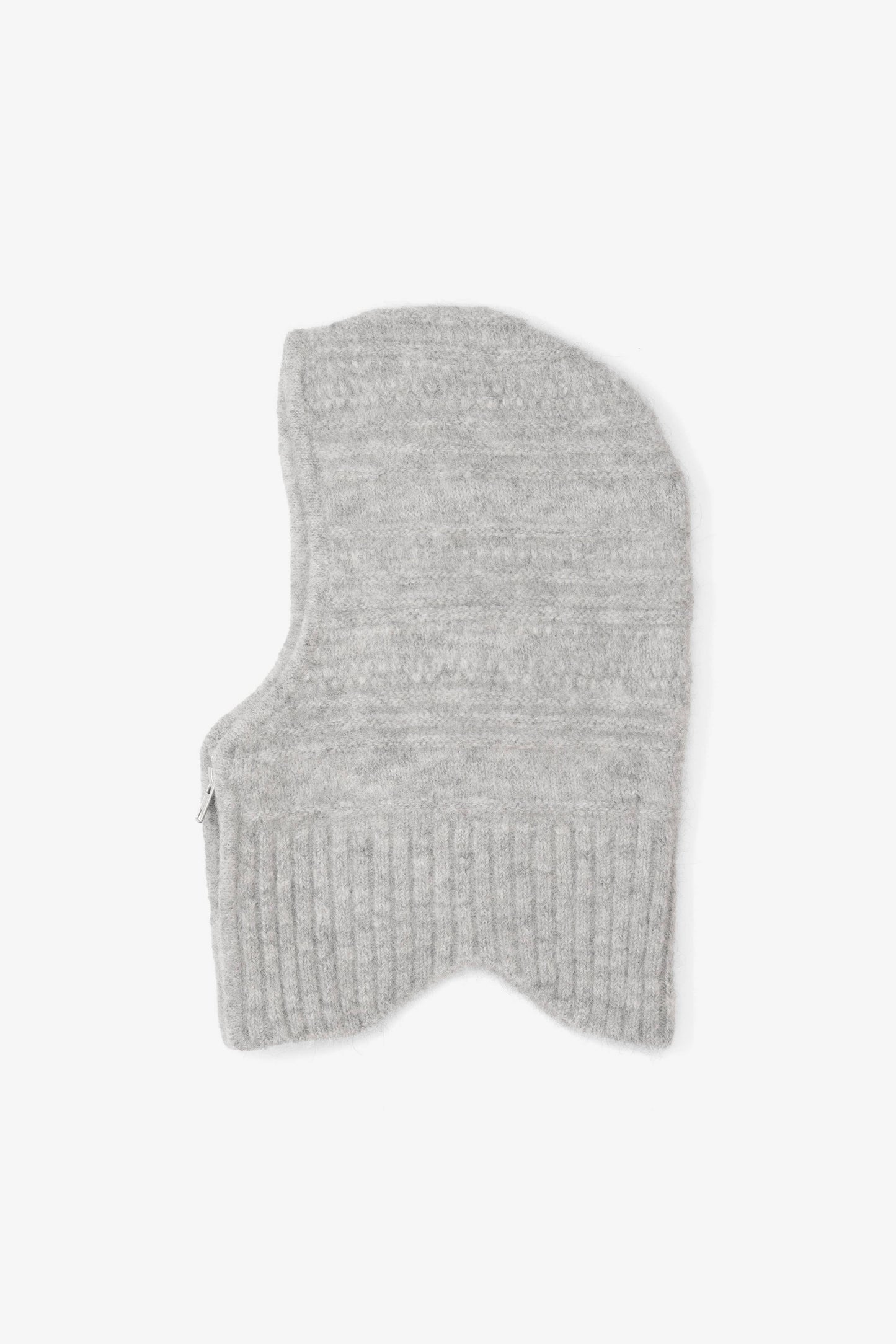 ARCTIC FOX The Alpaca Balaclava with Zip - Blizzard Grey - FW25