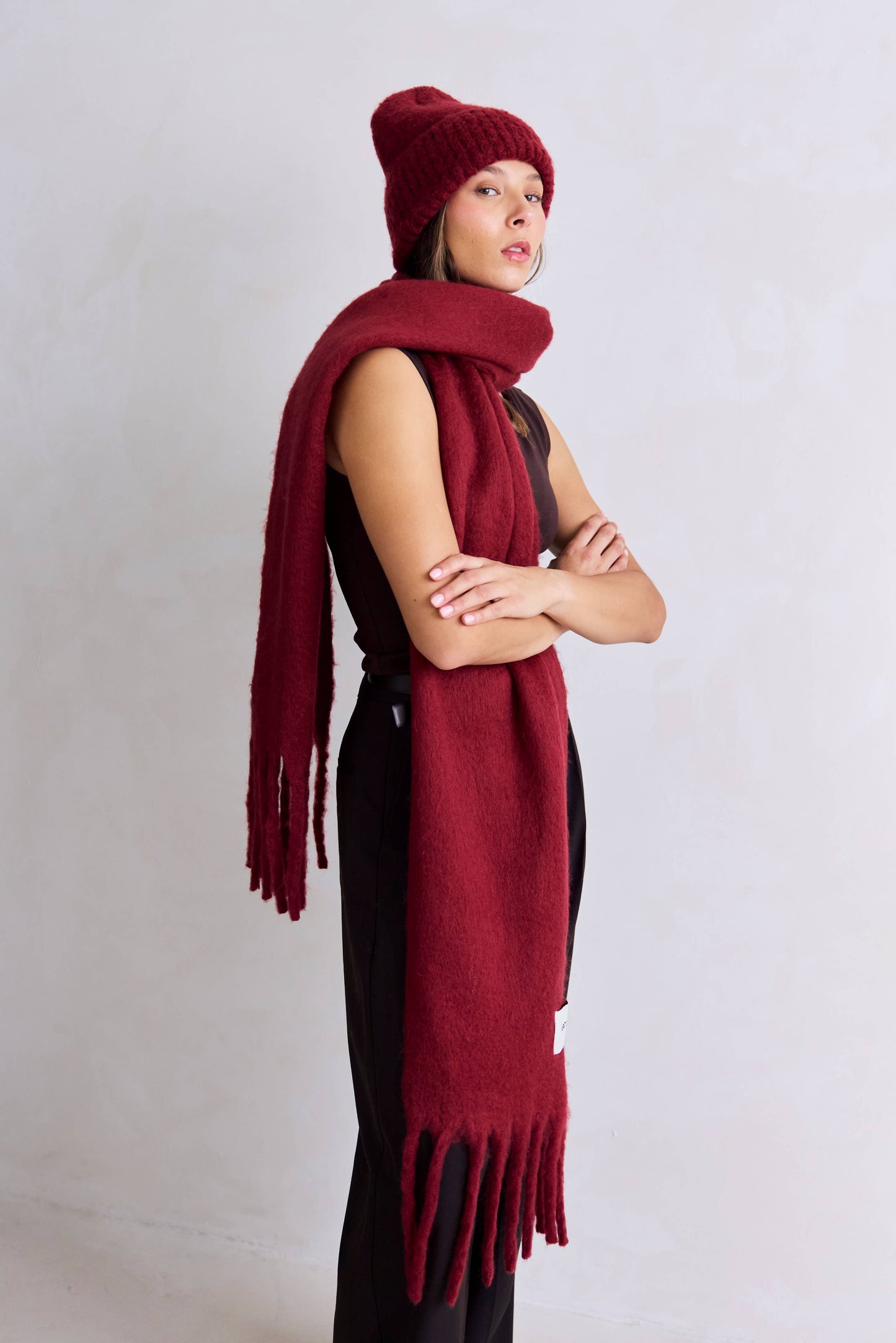 ARCTIC FOX The Reykjavik Beanie Hat - Burgundy - FW25