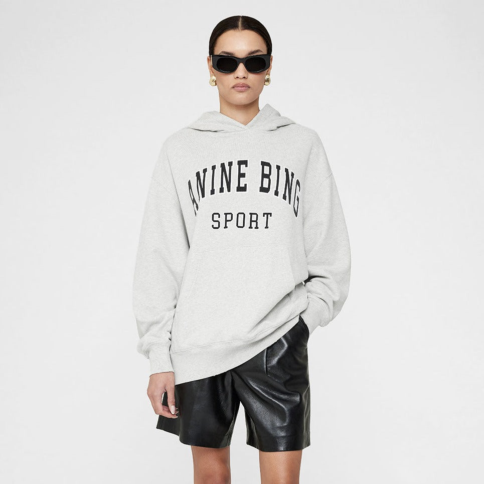 ANINE BING Alto Hoodie | Grey Melange