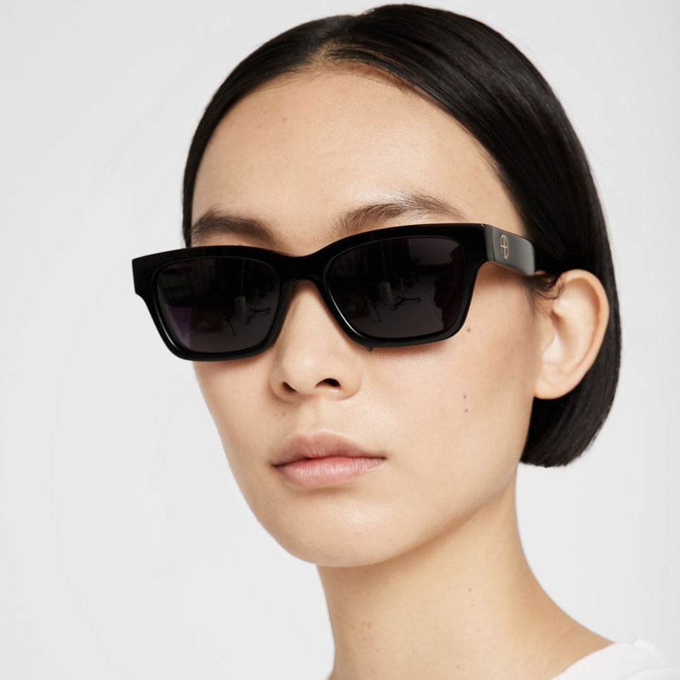 ANINE BING Daria Sunglasses | Black