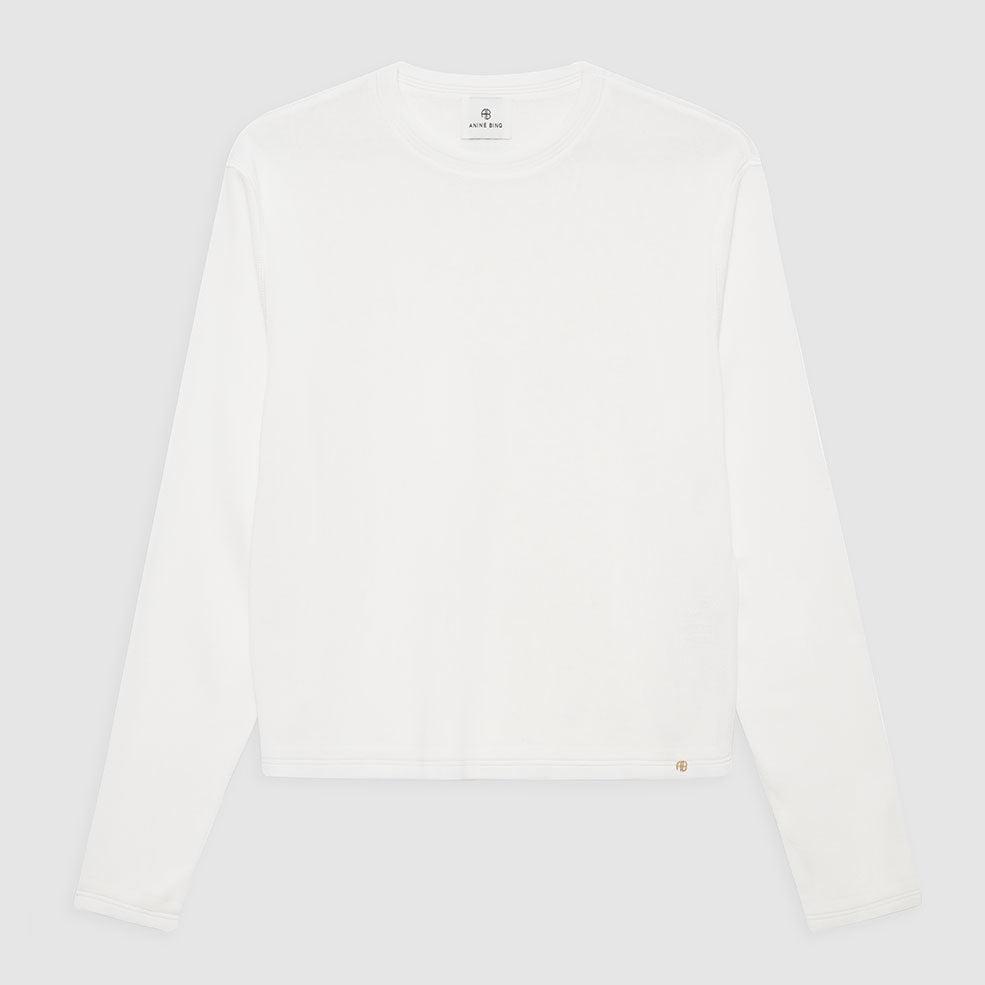 ANINE BING Giorgio Long Sleeve Sweater | Ivory