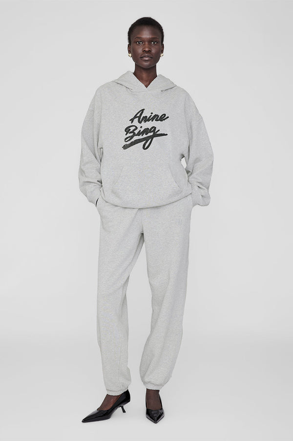 ANINE BING Harvey Sweatshirt Signature | Heather Grey