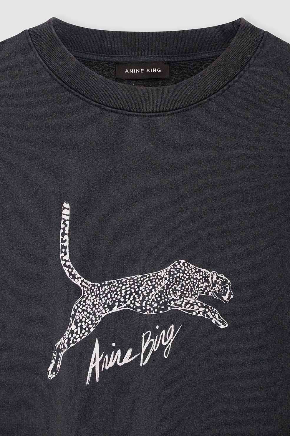 ANINE BING Spencer Sweatshirt | Spotted Leopard