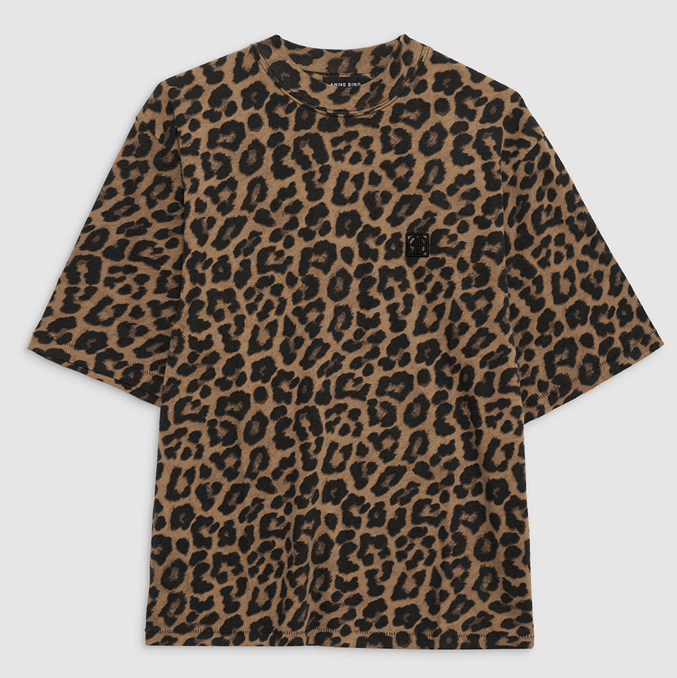 ANINE BING Avi Tee | Leopard