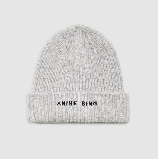 ANINE BING Elia Beanie - Heather Charcoal