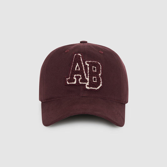 ANINE BING Jeremy Baseball Cap Letterman | Dark Burgundy