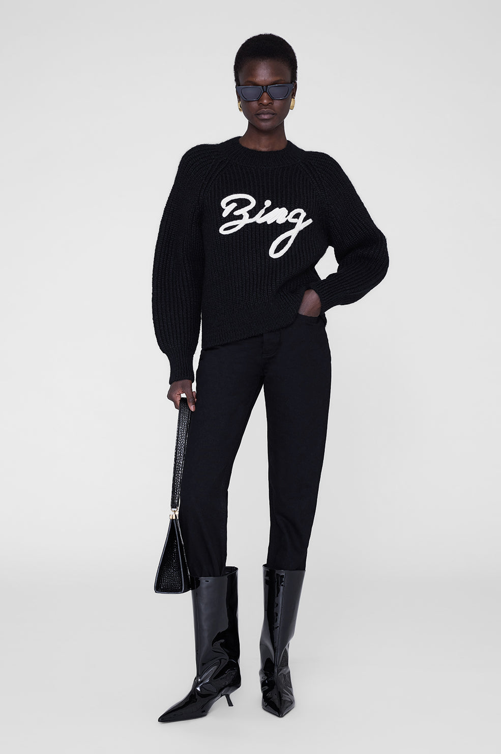 ANINE BING Kendrick Sweater Bing | Black