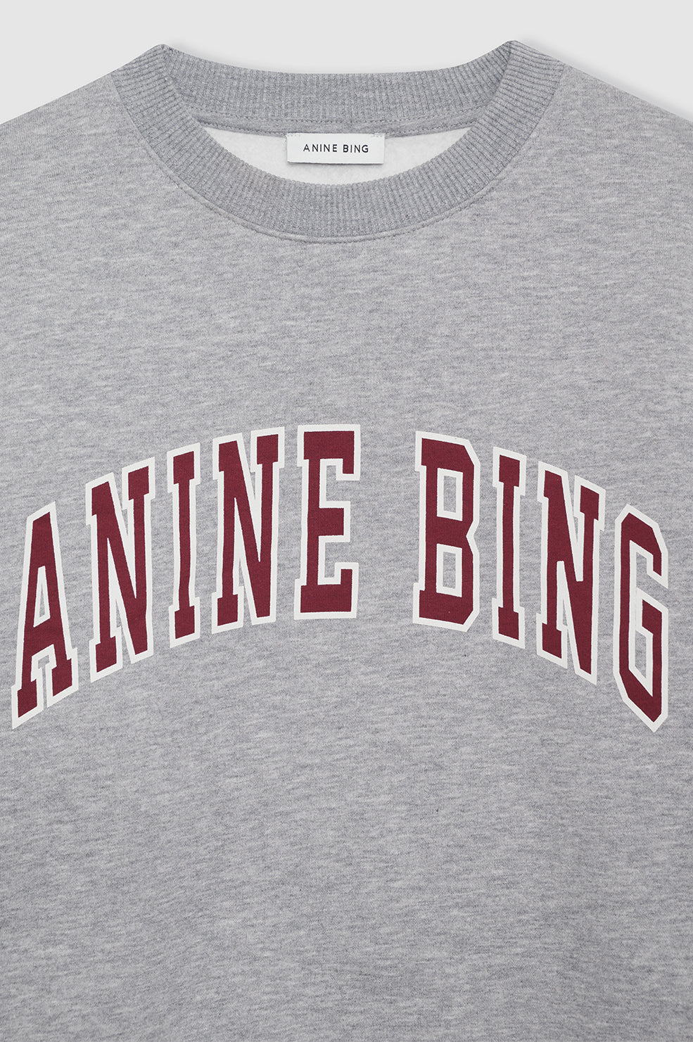 ANINE BING Spencer Sweatshirt | Medium Heather Grey