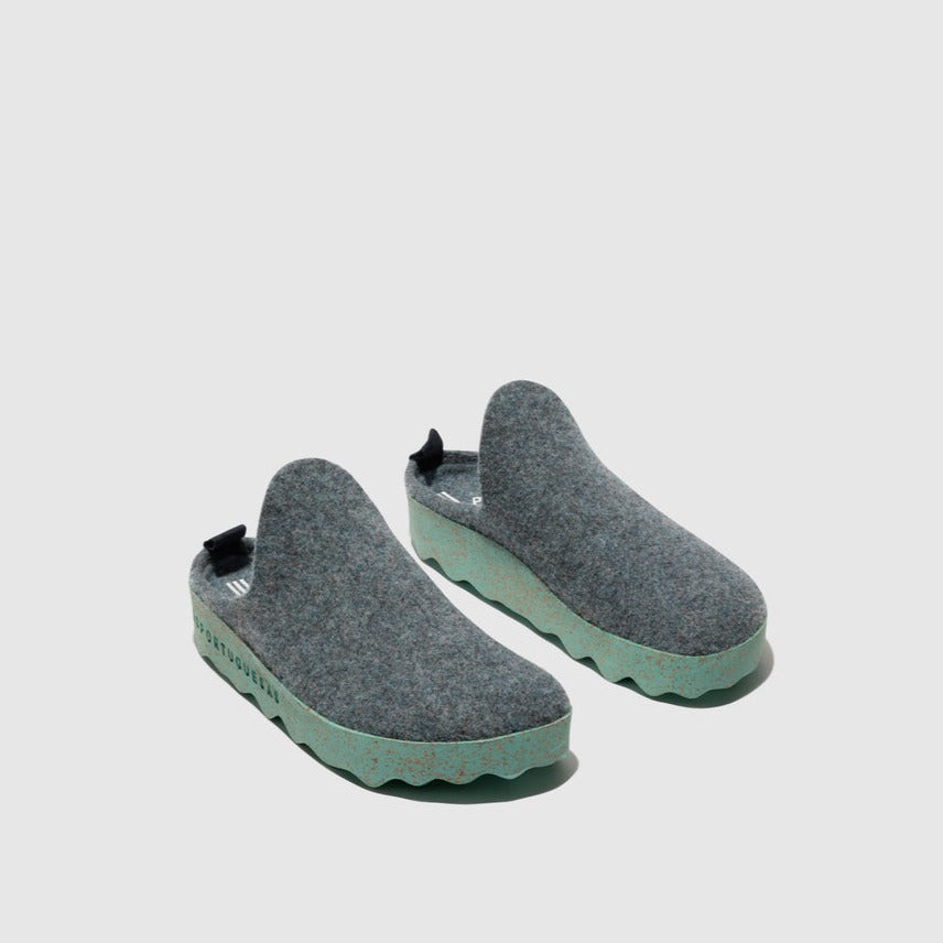 Asportuguesas COME Slip-On Sneaker Mule | Grey Blue
