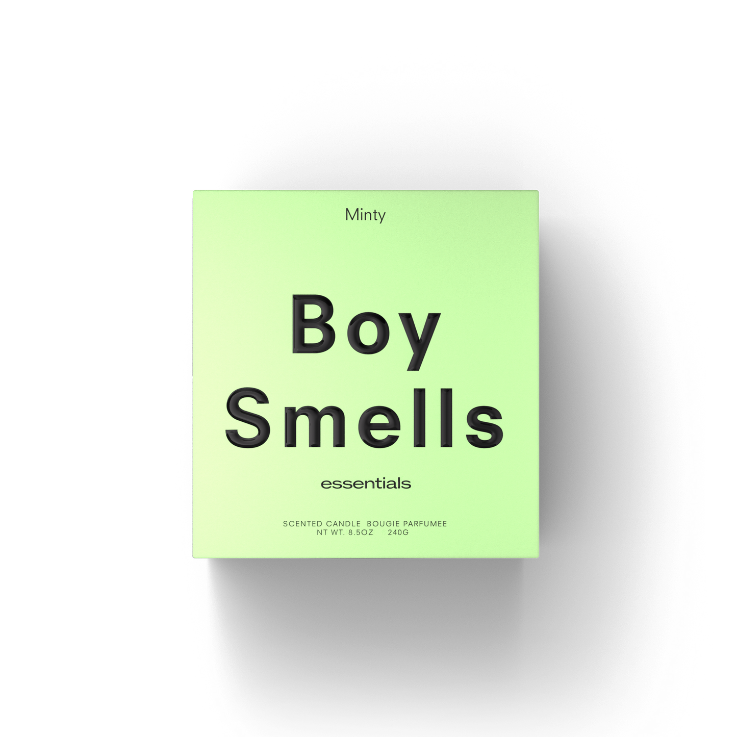 Boy Smells Minty Candle