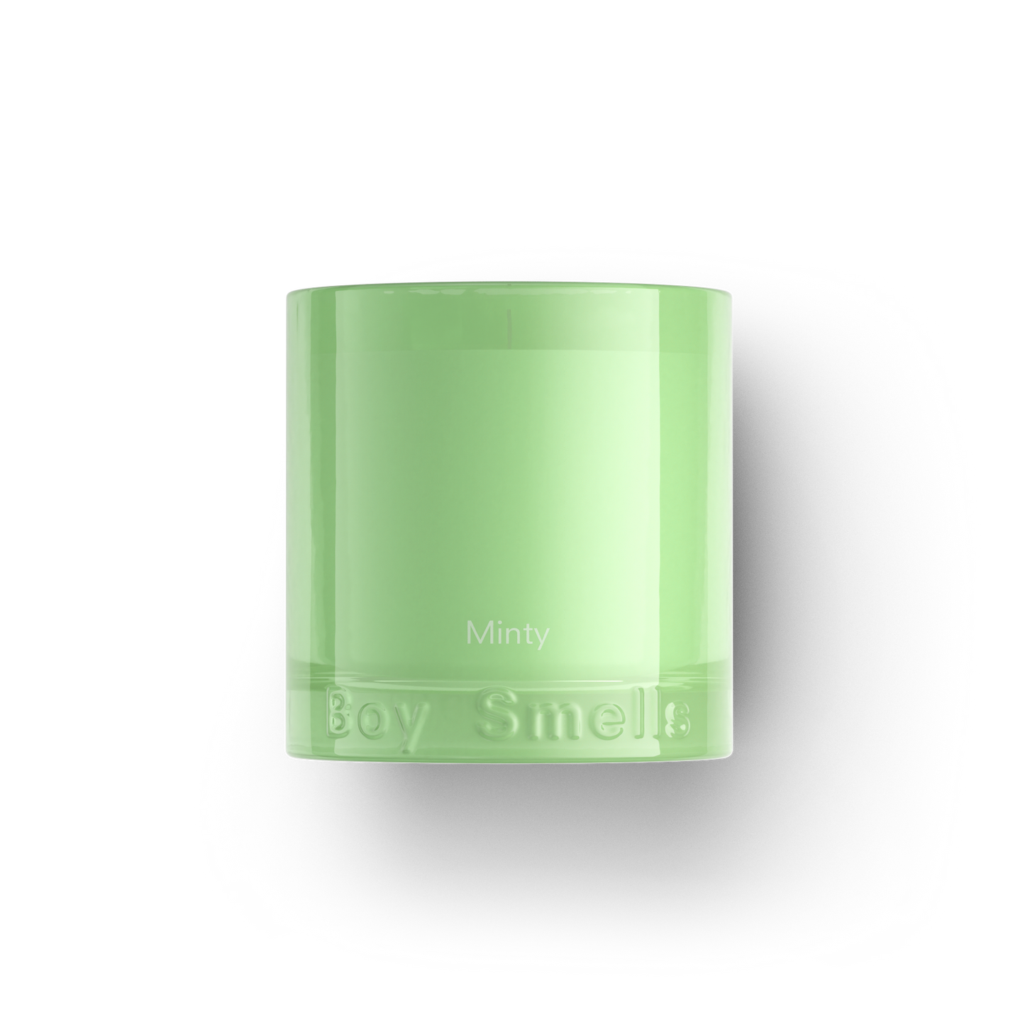 Boy Smells Minty Candle