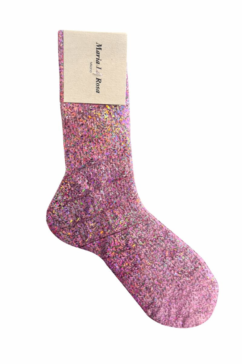 Maria La Rosa One Ribbed Laminated Socks