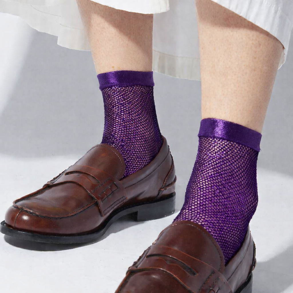 MARIA LA ROSA Net Laminated Socks
