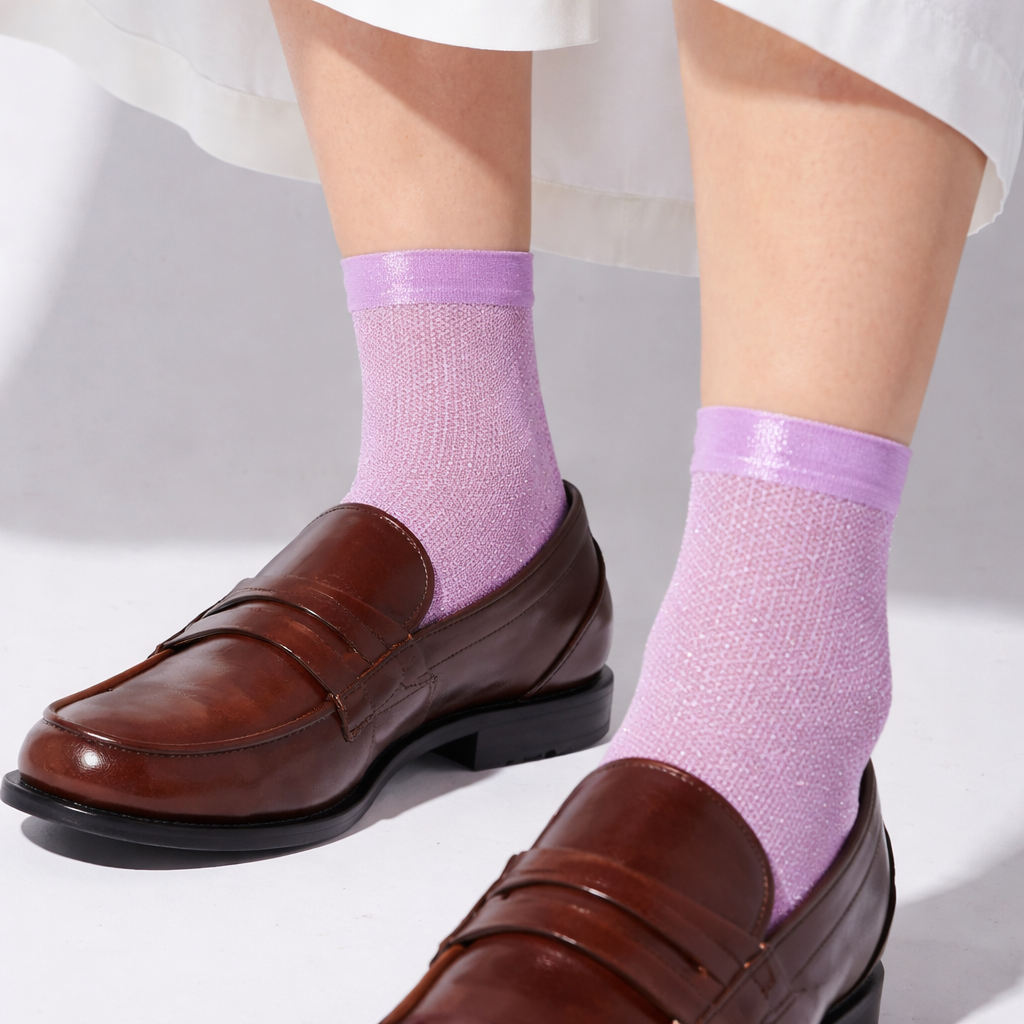 MARIA LA ROSA Net Laminated Socks