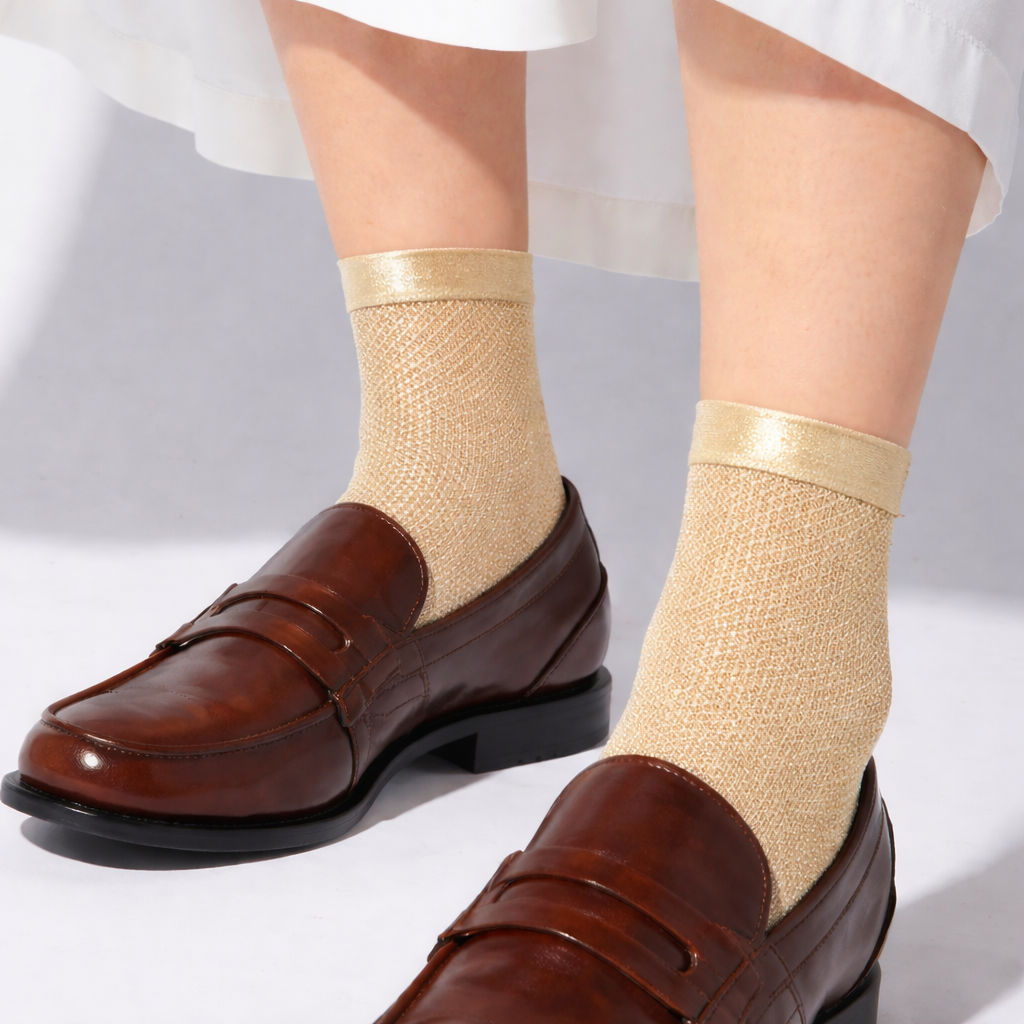 MARIA LA ROSA Net Laminated Socks