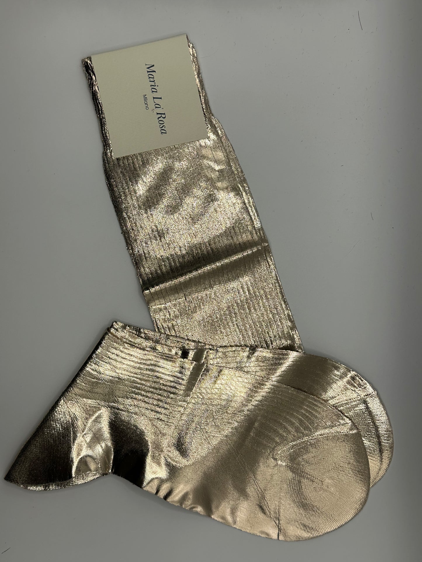 MARIA LA ROSA Laminated Knee High Socks