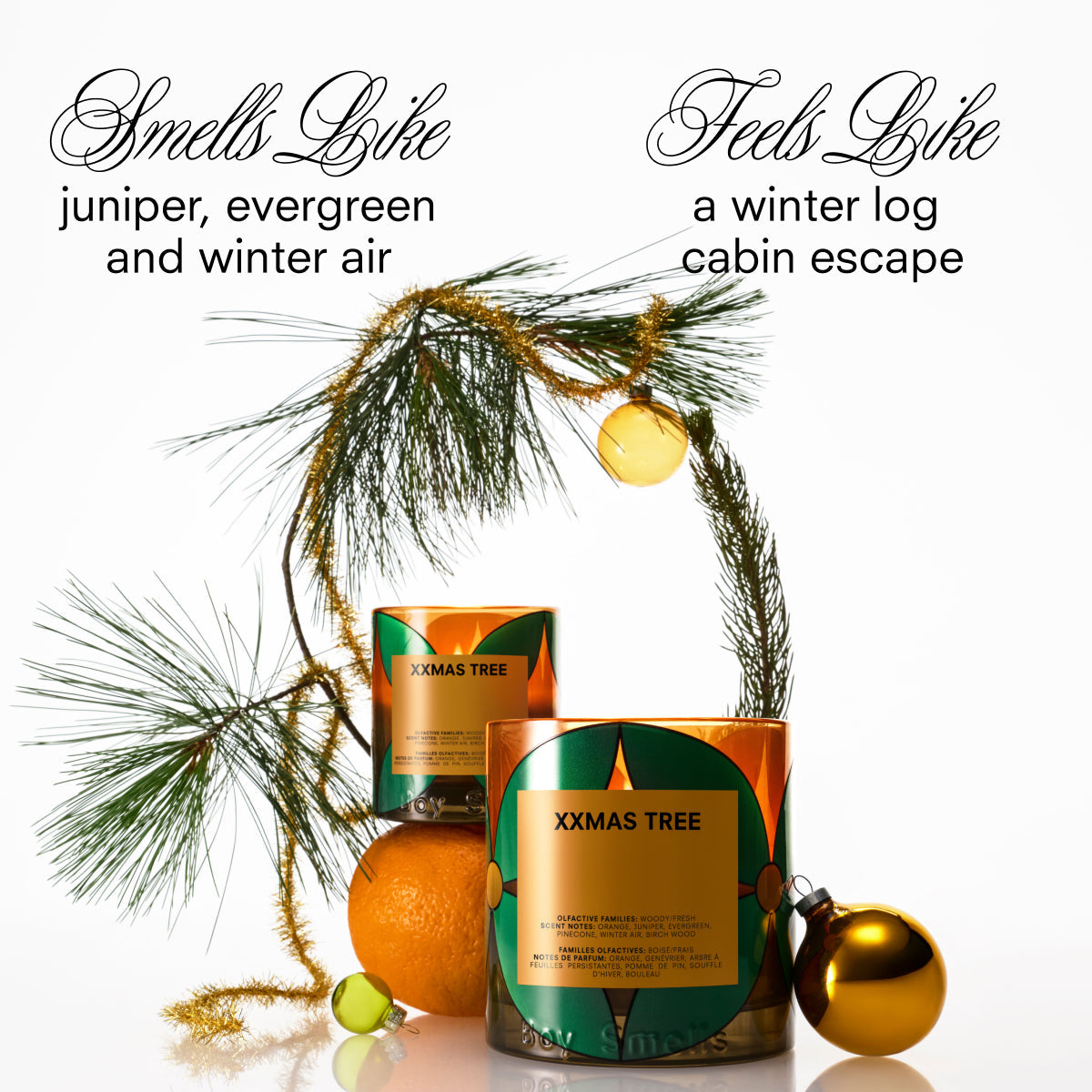 Boy Smells Xxmas Tree votive