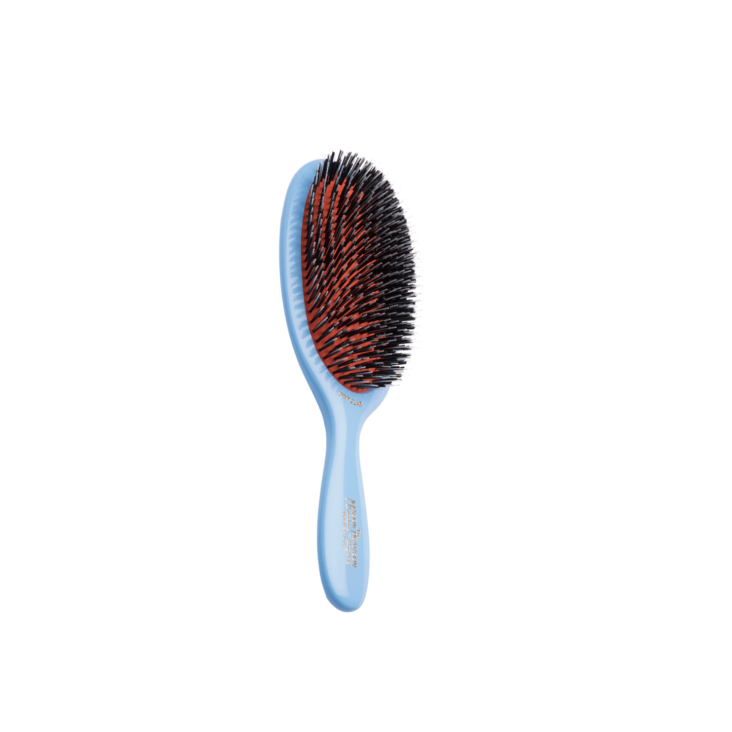 Mason Pearson BN1 Popular Brush in Blue — mixed bristle full-size hairbrush