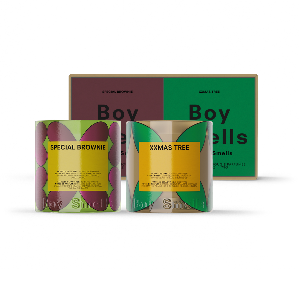 Boy Smells Nuevo Duo Votive Set Special Brownie and Xxmas Tree