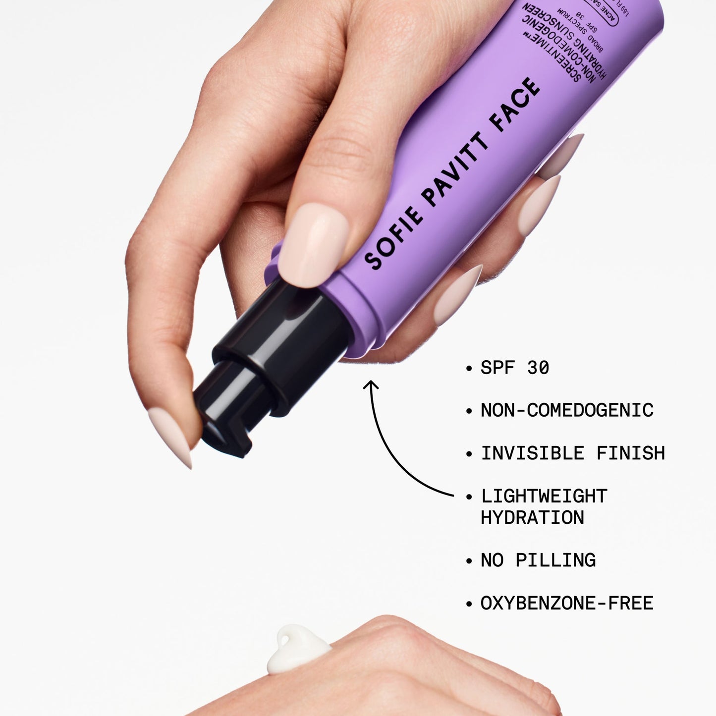 SOFIE PAVITT Screentime Non-Comedogenic Hydrating Sunscreen SPF30