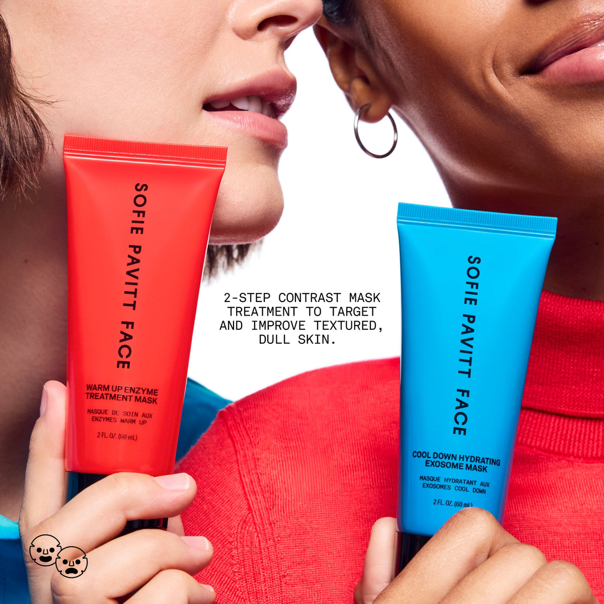 SOFIE PAVITT FACE Temp Check Hot & Cold Therapy Mask Duo