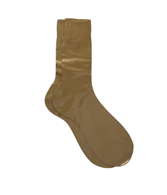 Maria La Rosa One Ribbed Laminated Socks