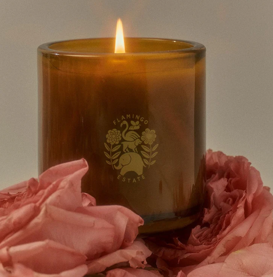 FLAMINGO ESTATE Euphoria Night Blooming Jasmine & Demask Rose Candle 8oz