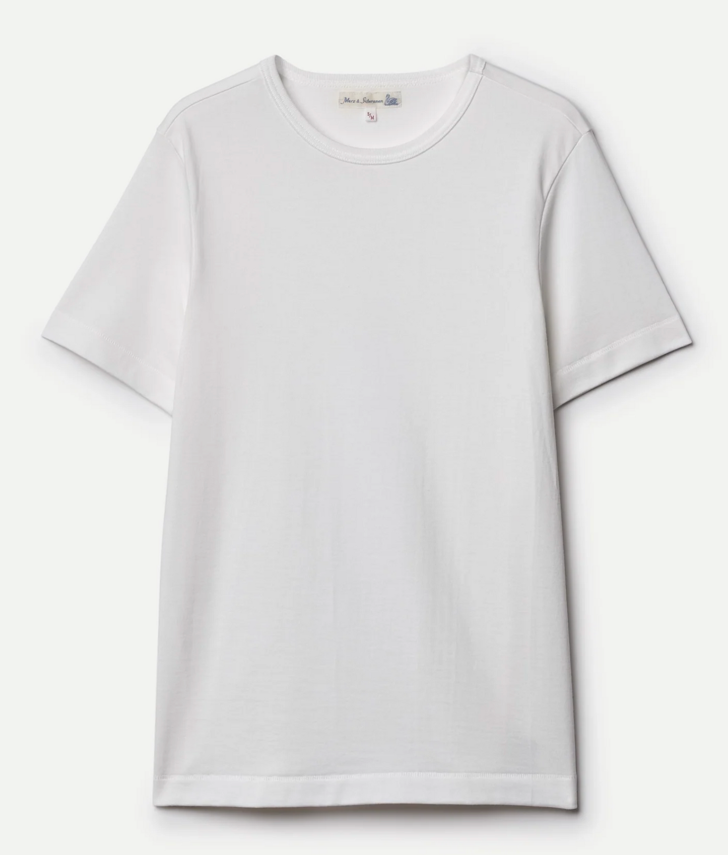 MERZ B SCHWANEN | Vintage Machine Refined Classic Fit T-Shirt-2M15 | White