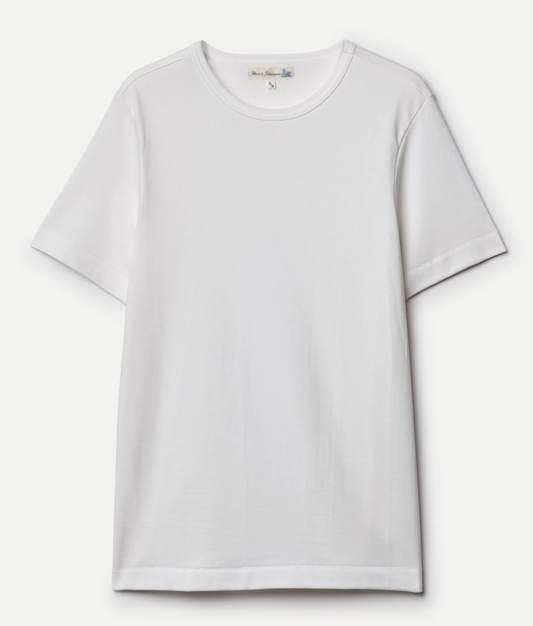 MERZ B SCHWANEN | Vintage Machine Refined Classic Fit T-Shirt-2M15 | White