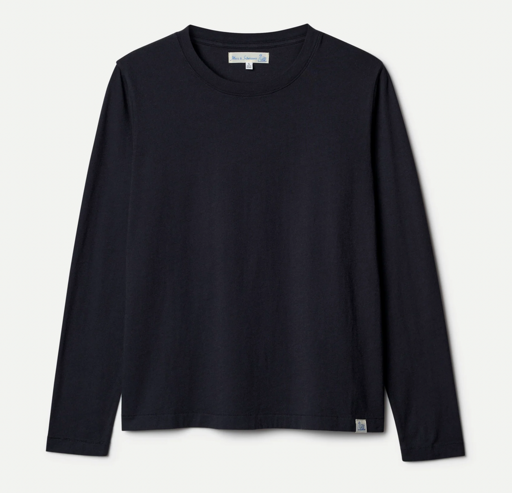 MERZ B SCHWANEN Soft Pima Cotton Women's Longsleeve | Black