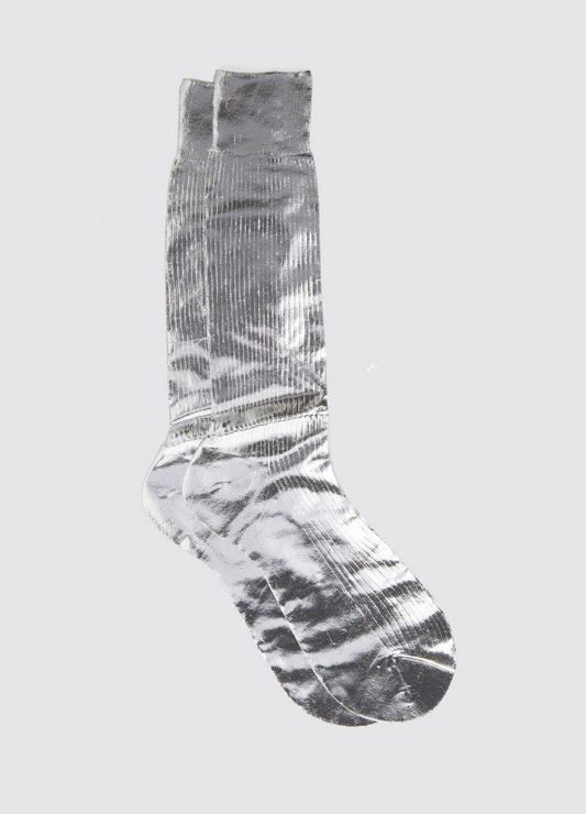 Maria La Rosa One Ribbed Laminated Socks | Men