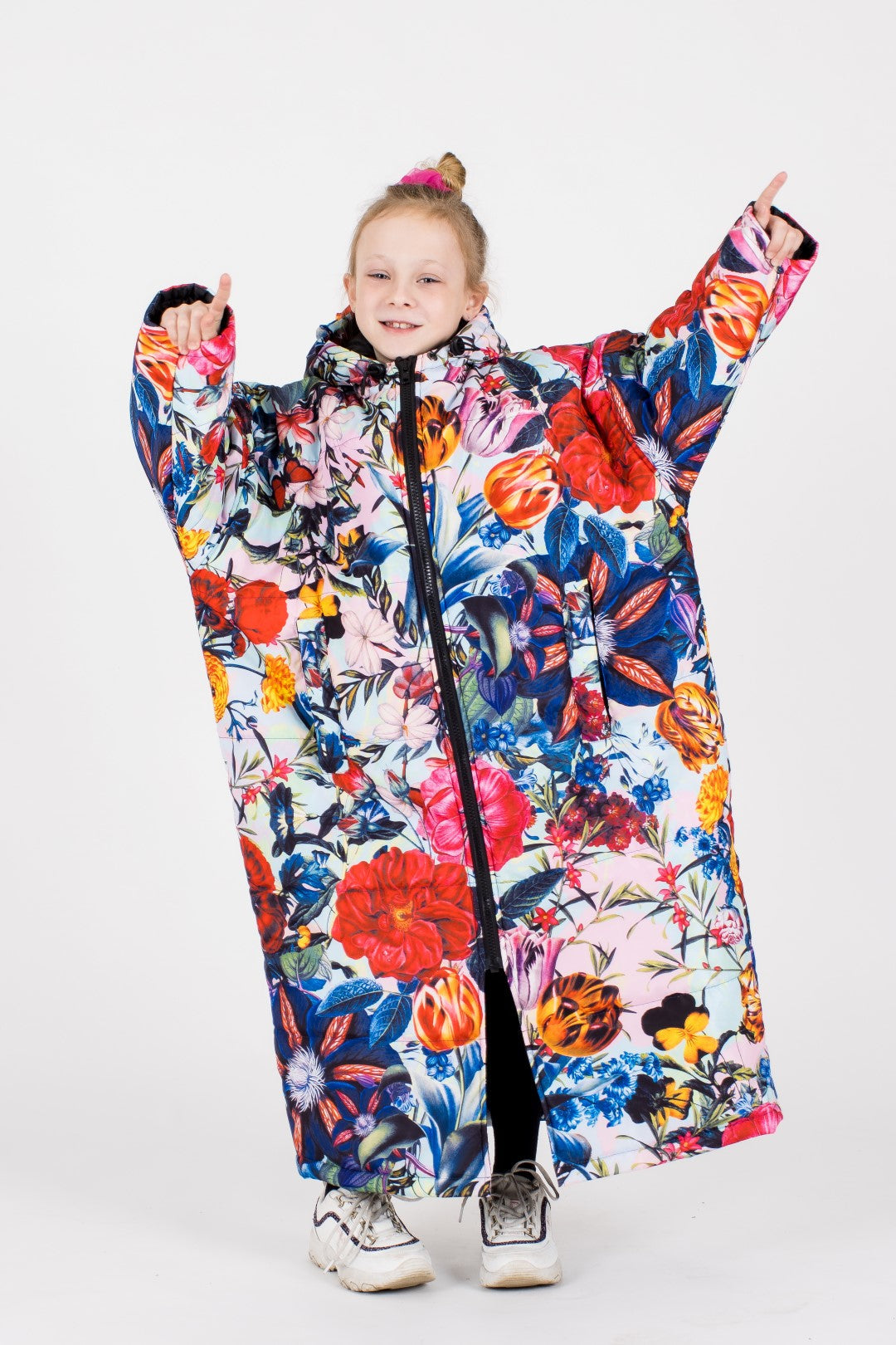 SittingSuits Jacket Wearable Blanket | Flora Small Junior