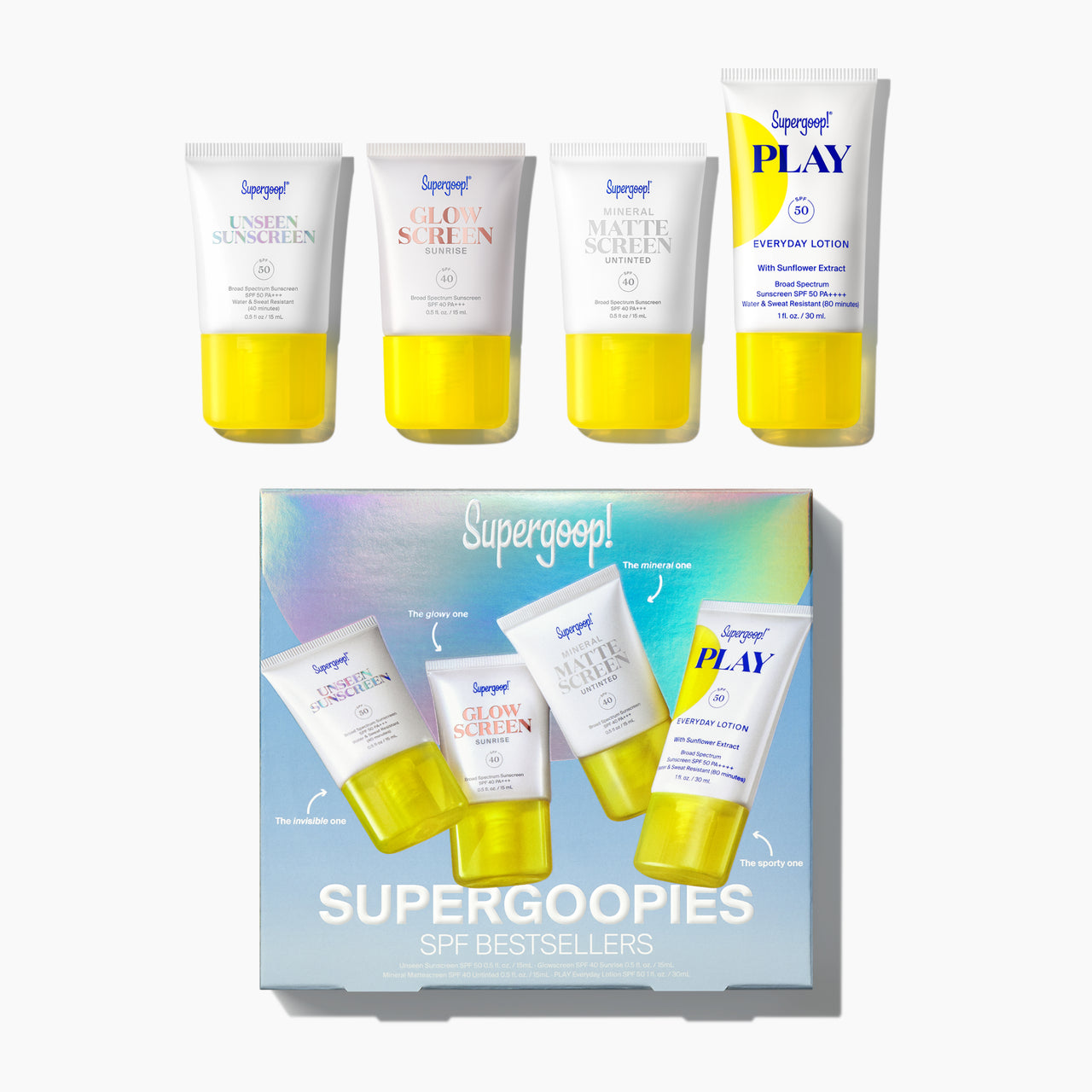 SUPERGOOP! Supergoopies SPF Bestsellers Set
