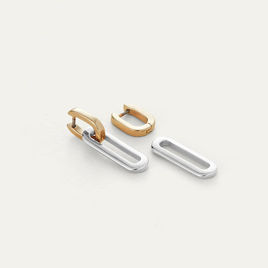 JENNY BIRD Teeni Detachable Link Earring | Two Tone