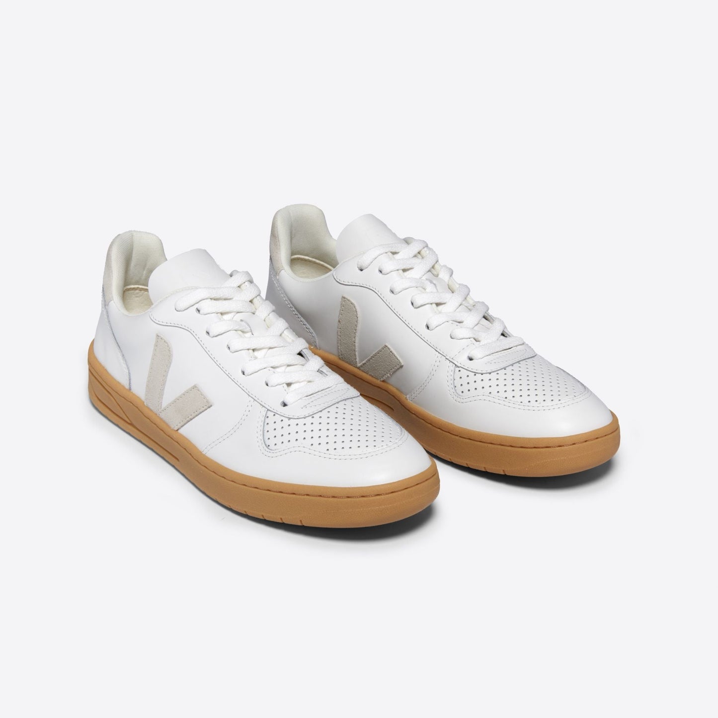 VEJA V-10 Leather | White Natural