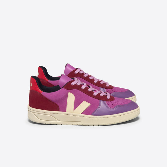 VEJA V-10 Suede Multico Ultraviolet Calcaire