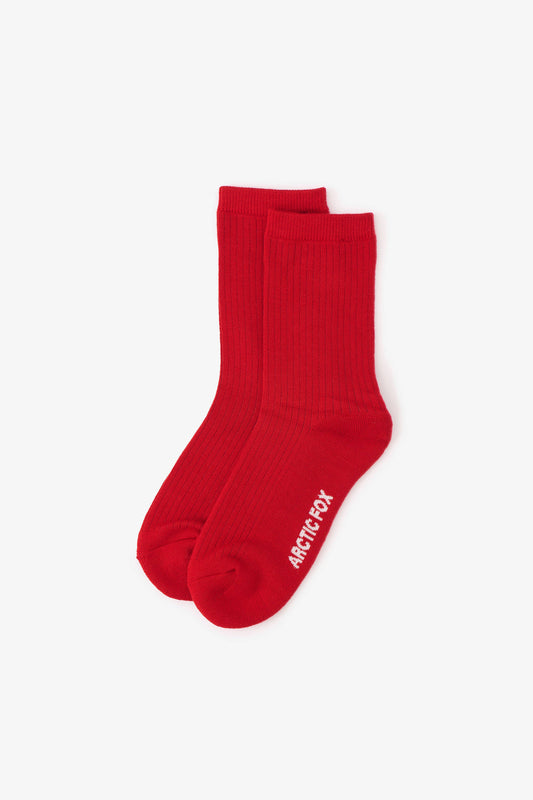ARCTIC FOX The Everyday Socks - 100% Bamboo - Red - FW25