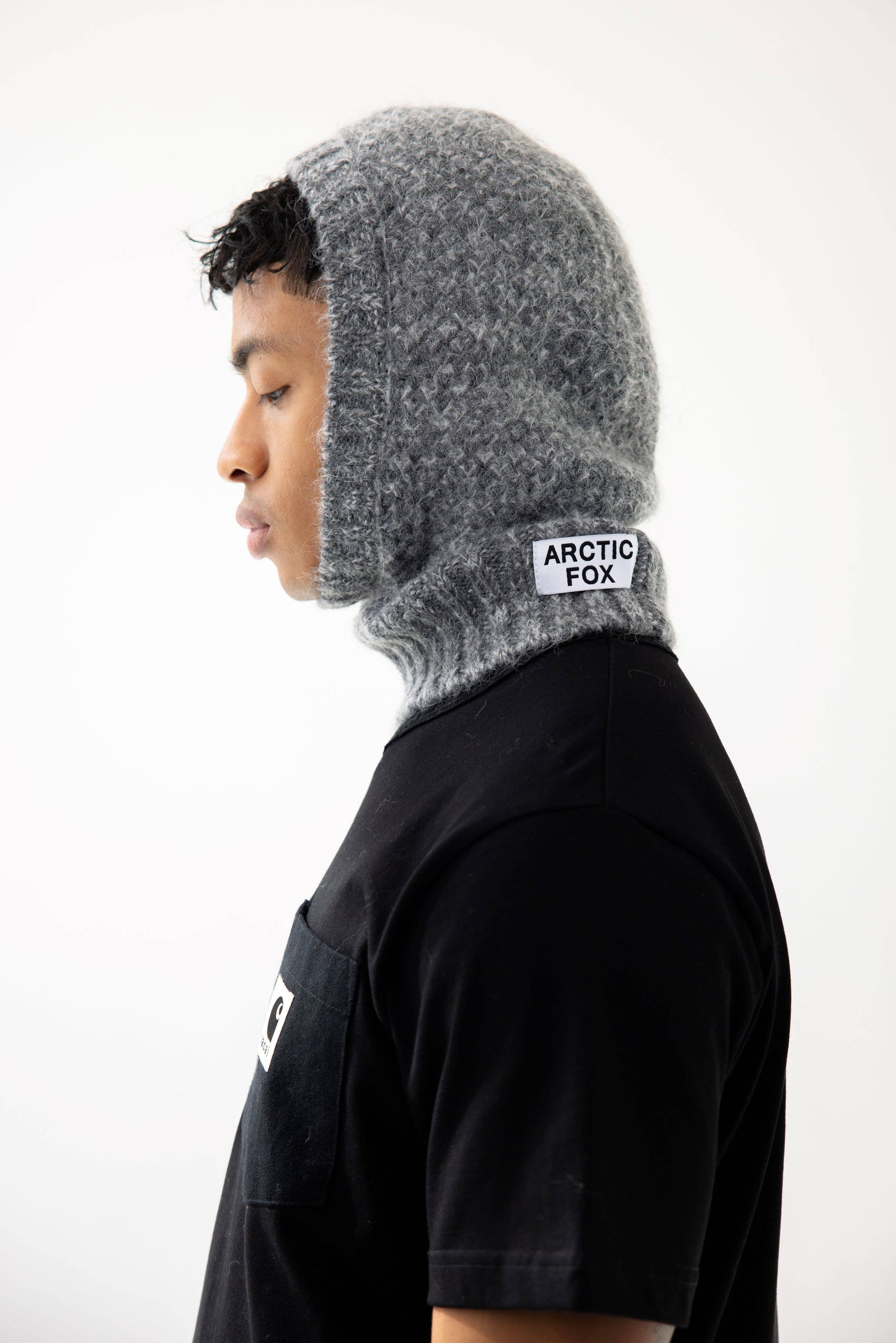 Alpaca Balaclava Fitted Hood - Alpine Cloud - FW25